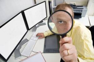 Watchful businessman Picky-Buyer